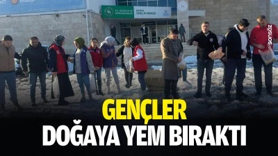 Gen&ccedil;ler, doğaya yem bıraktı