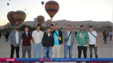 Gen&ccedil;ler Nevşehir'deki tarihi ve turistik yerleri gezdi