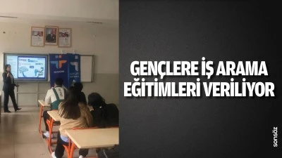 Gen&ccedil;lere iş arama eğitimleri veriliyor