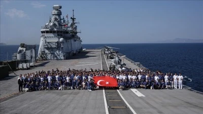 Gen&ccedil;lerin TCG Anadolu gemisiyle "Zafer Yolculuğu" gururu