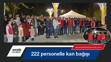 Gen&ccedil;lik, 222 personelle kan bağışladı