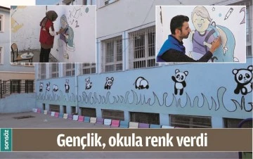 GEN&Ccedil;LİK, OKULA RENK VERDİ