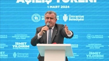 Gen&ccedil;lik ve Spor Bakanı A&ccedil;ılış T&ouml;reninde Konuştu
