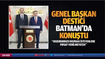 Genel Başkan Destici Batman’da konuştu