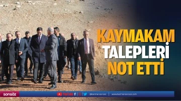 Gerc&uuml;ş Kaymakamı &Ouml;ztaş'tan k&ouml;ylere ziyaret