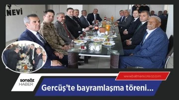 Gerc&uuml;ş'te bayramlaşma t&ouml;reni&hellip;