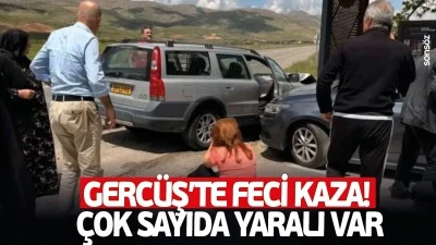 Gerc&uuml;ş&rsquo;te feci kaza! &Ccedil;ok sayıda yaralı var