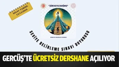 Gerc&uuml;ş&rsquo;te &uuml;cretsiz dershane a&ccedil;ılıyor
