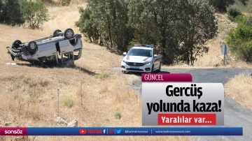 Gerc&uuml;ş yolunda kaza! Yaralılar var...