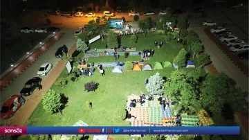 GİBTÜ öğrencileri Gazze'ye destek için çadır nöbeti tuttu