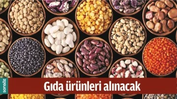 GIDA &Uuml;R&Uuml;NLERİ ALINACAK