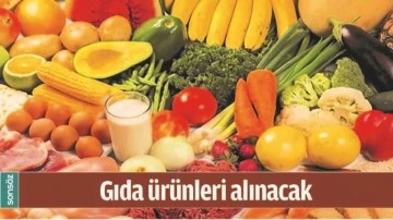 GIDA &Uuml;R&Uuml;NLERİ ALINACAK