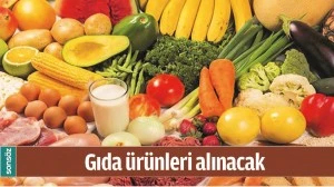 GIDA &Uuml;R&Uuml;NLERİ ALINACAK