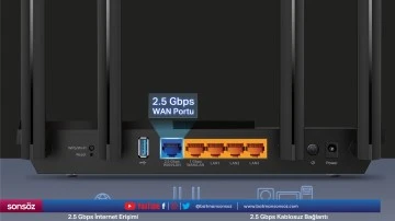 Gigabit Hızda, VPN Destekli Yeni Y&ouml;nlendirici: Archer AX55 Pro