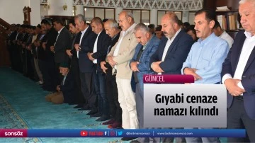Gıyabi cenaze namazı kılındı
