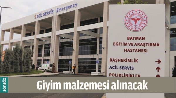 GİYİM MALZEMESİ ALINACAK