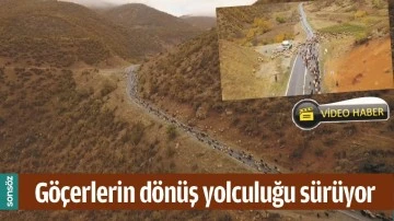 G&Ouml;&Ccedil;ERLERİN D&Ouml;N&Uuml;Ş YOLCULUĞU S&Uuml;R&Uuml;YOR