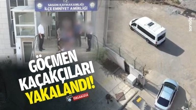 G&ouml;&ccedil;men ka&ccedil;ak&ccedil;ıları yakalandı!