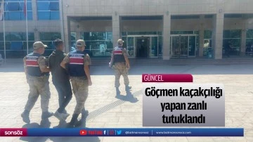G&ouml;&ccedil;men ka&ccedil;ak&ccedil;ılığı yapan zanlı tutuklandı