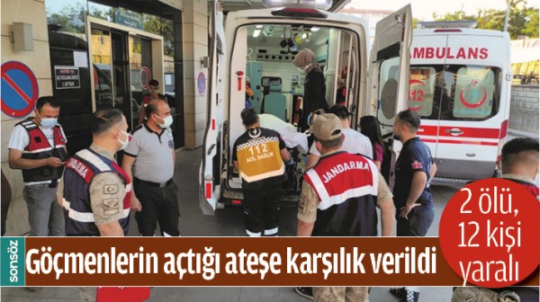 G&Ouml;&Ccedil;MENLERİN A&Ccedil;TIĞI ATEŞE KARŞILIK VERİLDİ