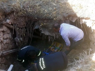 G&ouml;&ccedil;&uuml;k altında kalan 70 yaşındaki kadın kurtarıldı