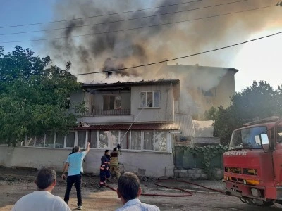 G&ouml;lbaşı'nda bir evde &ccedil;ıkan yangın s&ouml;nd&uuml;r&uuml;ld&uuml;
