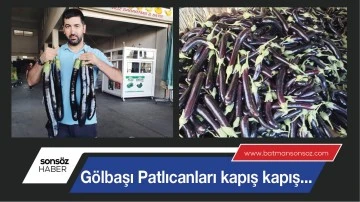 G&ouml;lbaşı Patlıcanları kapış kapış...