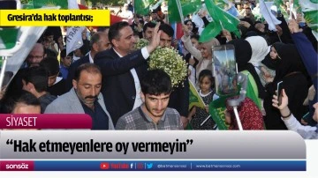 Gresira&rsquo;da hak toplantısı;