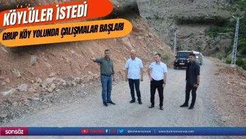Grup k&ouml;y yolunda &ccedil;alışmalar başladı