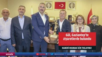 G&uuml;l, Gaziantep'te ziyaretlerde bulundu