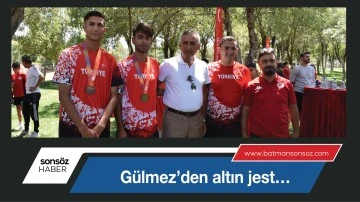 G&uuml;lmez&rsquo;den altın jest&hellip;