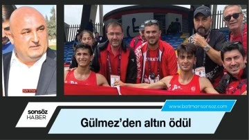 G&uuml;lmez&rsquo;den altın &ouml;d&uuml;l