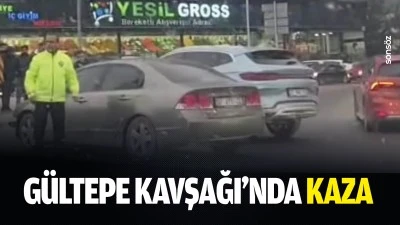 G&uuml;ltepe Kavşağı&rsquo;nda kaza