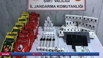 G&uuml;mr&uuml;k ka&ccedil;ağı &ccedil;ay, sigara ve telefon ele ge&ccedil;irildi