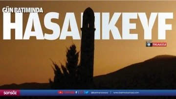 G&uuml;n batımında Hasankeyf&hellip;.