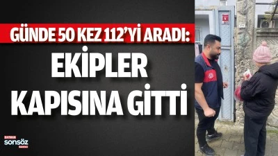 G&uuml;nde 50 kez 112&rsquo;yi aradı: 