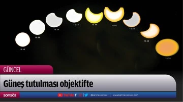 G&uuml;neş tutulması objektifte