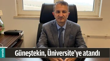 G&Uuml;NEŞTEKİN, &Uuml;NİVERSİTE&rsquo;YE ATANDI 