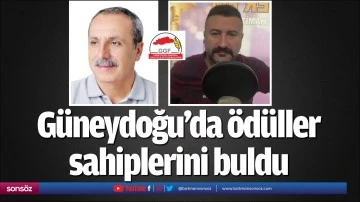 G&uuml;neydoğu&rsquo;da &ouml;d&uuml;ller sahiplerini buldu