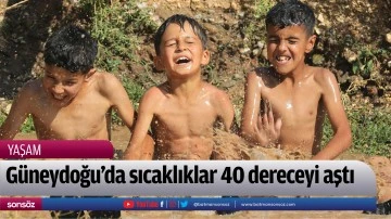 G&uuml;neydoğu'da sıcaklıklar 40 dereceyi aştı