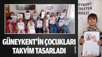 G&uuml;neykent&rsquo;in &ccedil;ocukları 2026 takvimini tasarladı
