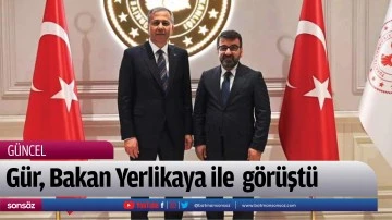 G&uuml;r, Bakan Yerlikaya ile  g&ouml;r&uuml;şt&uuml;