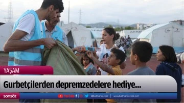 Gurbet&ccedil;ilerden depremzedelere hediye...