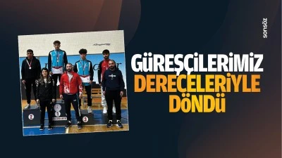 G&uuml;reş&ccedil;ilerimiz dereceleriyle d&ouml;nd&uuml;