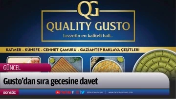 Gusto&rsquo;dan sıra gecesine davet