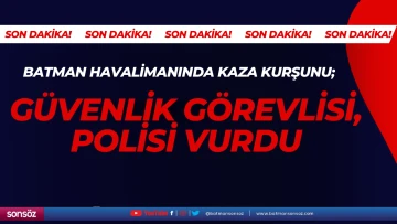 G&uuml;venlik g&ouml;revlisi, polisi vurdu