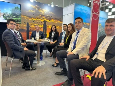 Midyat Belediye Başkanı Veysi Şahin, ITB China Turizm Fuarı&rsquo;nda B&ouml;lgeyi Tanıttı