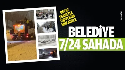 Beyaz esaretle topyek&ucirc;n m&uuml;cadele; Belediye 7/24 sahada