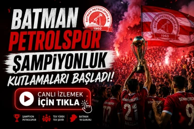 BATMAN PETROLSPOR KUTLAMALARI BAŞLADI - CANLI İZLE