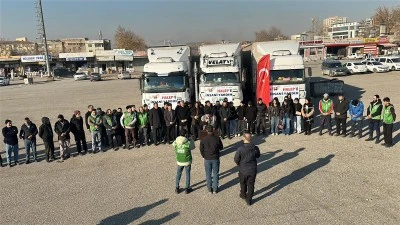 &nbsp;Suriye'ye 3 tır insani yardım malzemesi g&ouml;nderildi